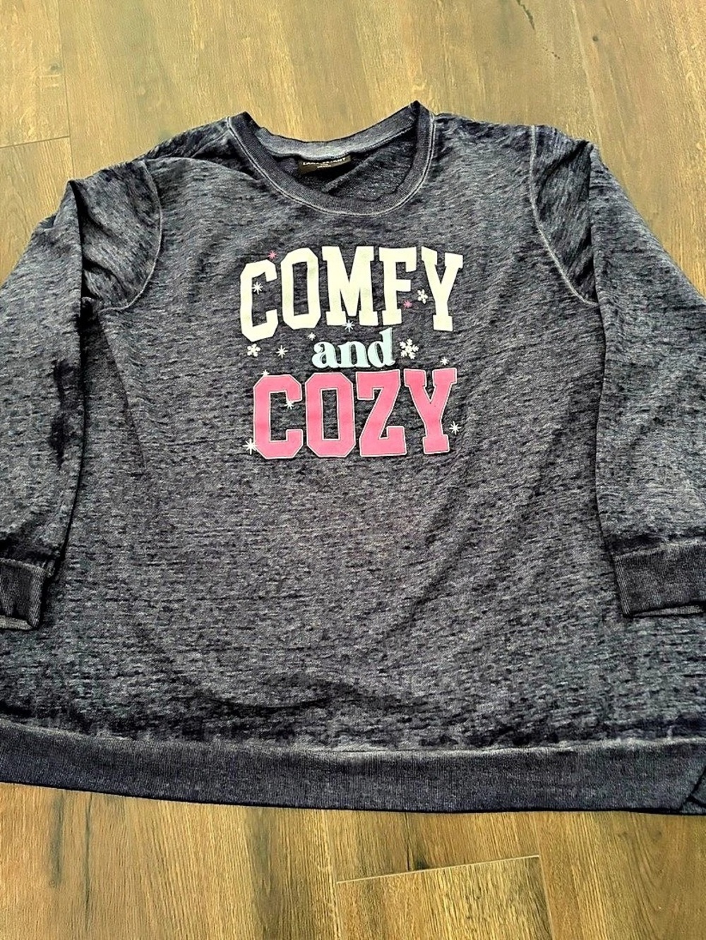 Lane Bryant Cozy Graphic Sweatshirt in Maritime Blue 22/24